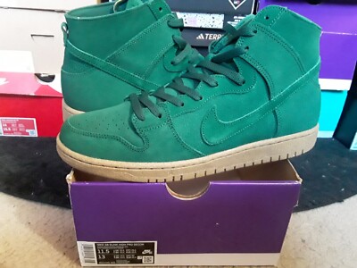 Nike Air Zoom Dunk High Pro SB Decon Suede Gorge Green Gum Brown