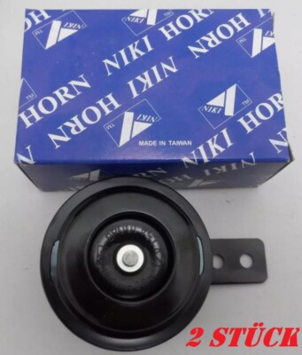 2 Stück YARTON NIKI HORN Hupe 12V 70 mm 100dB Motorrad E-Bike Scooter Rollstuhl