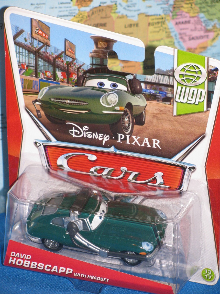 DISNEY PIXAR CARS DAVID HOBBSCAPP with HEADSET #13/17 WGP ***BRAND