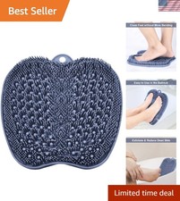 XL Large Foot Scrubber Mat for Use in Shower, Cleans Feet No Bend