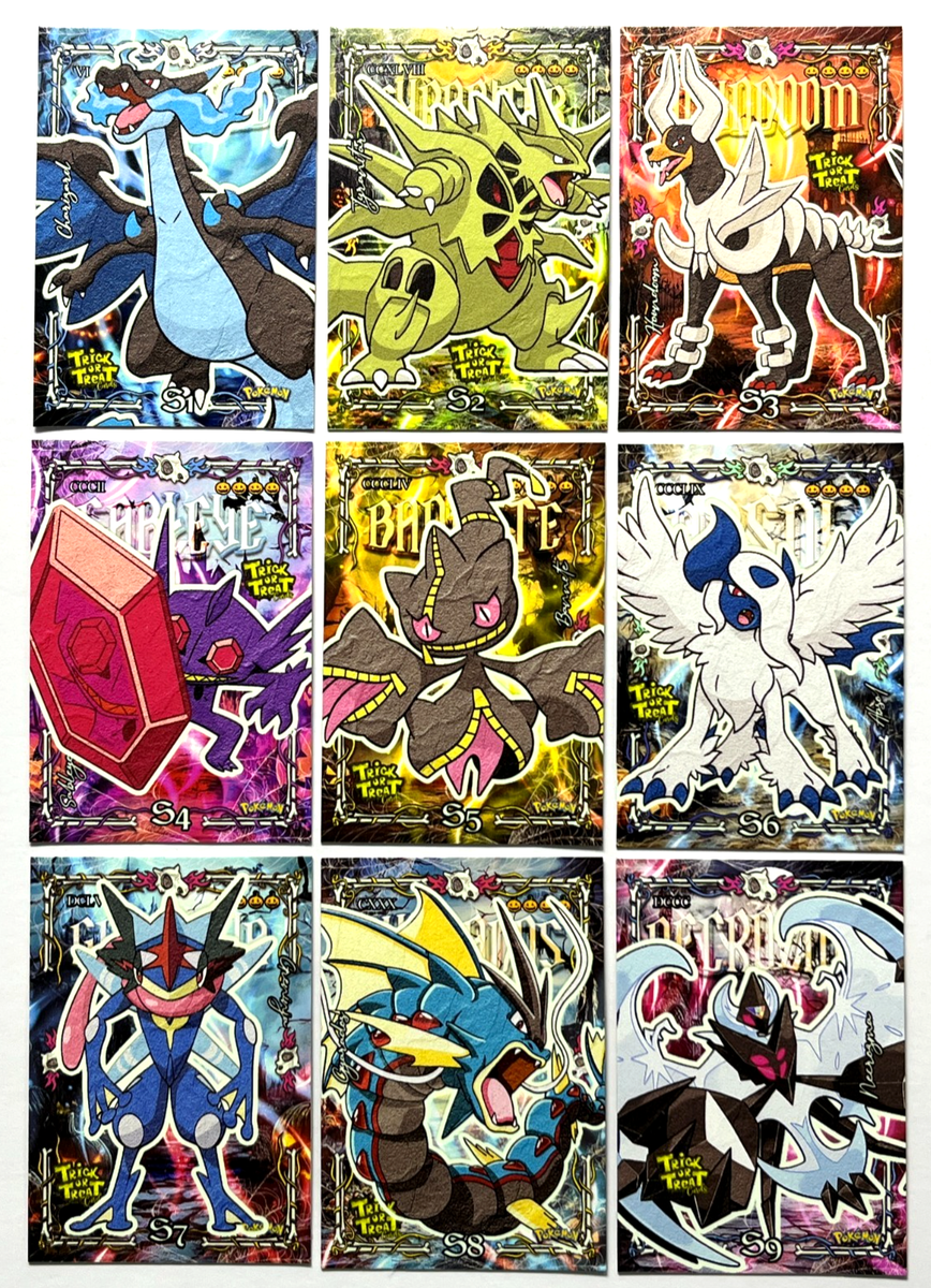 2025 POKEMON HALLOWEEN 2 Trick Or Trade Prisma Cards Full Set 9/9