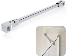 40Cm Stainless Steel Shower Glass Support Bar, Shower Screen Bracket for 8Mm-12M