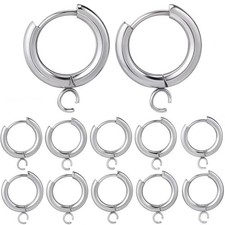 1 Box 12Pcs Leverback Earring Hooks Bulk Silver French Earring Hooks Earwires