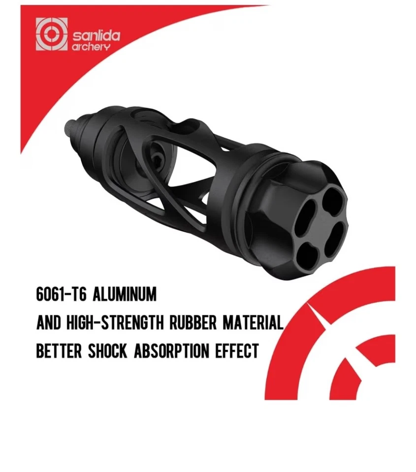 sanlida Archery Dragon 10 Stabilizer Bow Riser Extension Dampener, Quick Disconn - Image 3 of 4