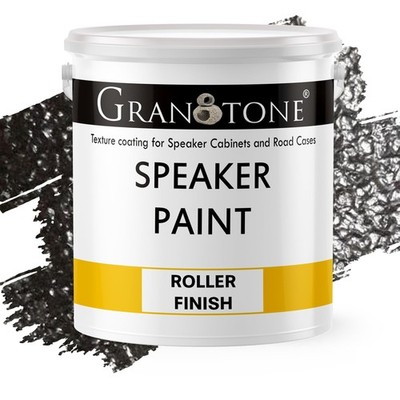 GRANOTONE Speaker Paint Black 1 Gallon Texture Coating for Speaker Cabinets, ...