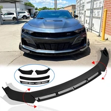 Fits For 16-22 Chevy Camaro 1LE Style Front Bumper Lip Spoiler Splitter Body Kit