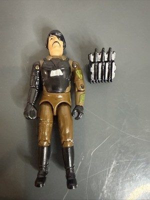 Vintage 1983 GI Joe Cobra Major Bludd 3.75  Action Figure w Backpack ARAH Hasbro