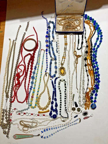 Vintage Costume FASHION JEWELRY Lot Necklaces