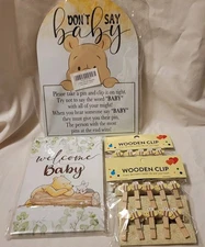 Winnie the Pooh Baby Shower Games 2x Don’t Say Baby + Who Knows Mommy Best New