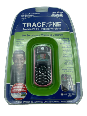 #ad Tracfone Motorola C139 Cellphone prepaid wireless No Contracts No Bills NEW $28.95