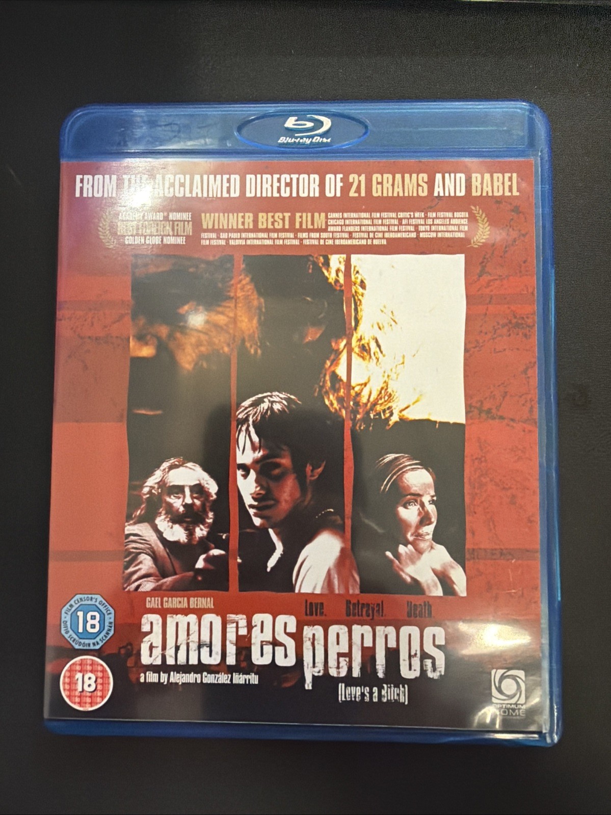 AMORES PERROS Blu-ray Emilio Echevarría  Gael García Bernal UK Release