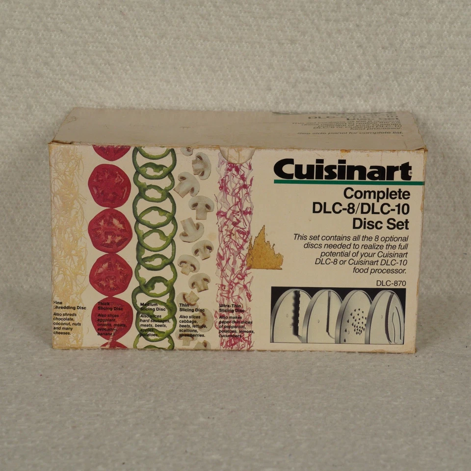 Cuisinart Complete DLC-8/DLC-10 Disc Set Food Processor Detachable Made in Japan - Image 2 of 4