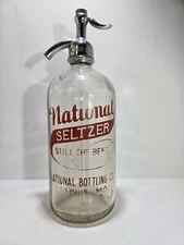 Antique National Seltzer Bottle St Louis Mo.