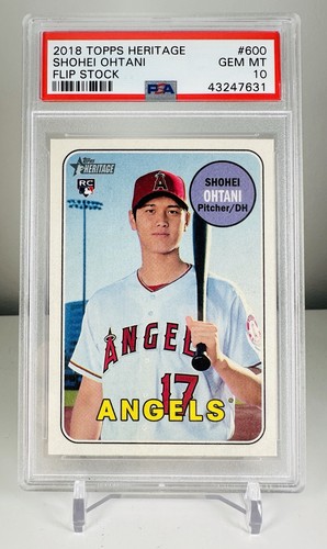 Shohei Ohtani [Flip Stock] #600 card from 2018 Topps Heritage
