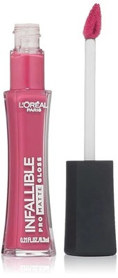 L Oréal Paris Infallible Lip Pro Matte Gloss, #302 Fuchsia Amnesia, 0.21 fl