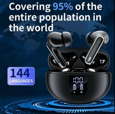 Wireless Earbuds with Translator   Works w/ iPhone, Pixel, Samsung