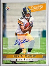 Diontae Johnson AUTO~RC Panini Prestige Xtra Points 2019 Rookie Autograph SP 298