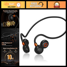 Wireless Open Ear Headphones, Bluetooth 5.3, IPX6 Waterproof Sport Earbuds, Ligh