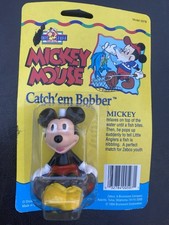 Vintage Disney Mickey Mouse Catch ‘Em Bobber Fishing Collectable Figurine New
