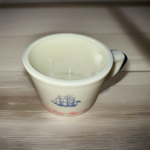Old Spice Shaving Mug Cup Shulton Ship Recovery Salem 1794 Belgium VTG Americana