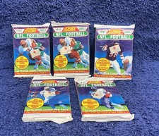 1991 Score Football Series 2- Factory Sealed 5 Pack Lot