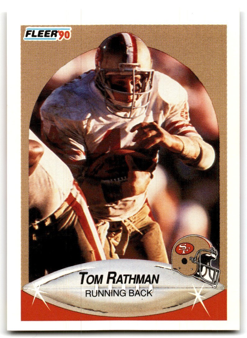1990 Fleer Tom Rathman San Francisco 49ers #12