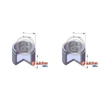 2X Autofren 45Mm Kolben Bremssattel Vorne Passend FüR Mercedes C-KLASSE Cls E-KL