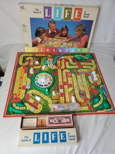 Vintage 1982 Milton Bradley The Game Of Life Board game Complete (Box has wear)