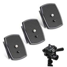 3 PCS Universal 43x43mm Quick Release Plate Set for Tripods, Camera Mounting