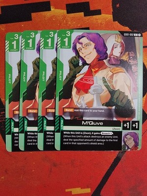 Gundam Card Game M Quve GD01-092 C Playset Of 4 NM