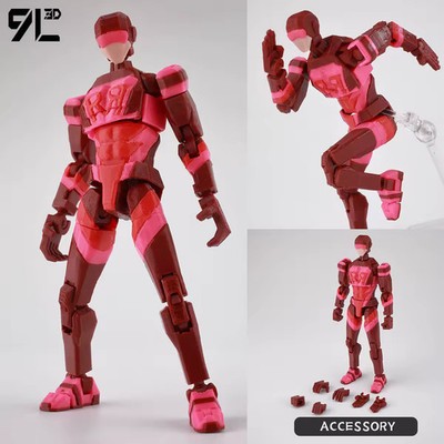 RedRush Suit Figure Dummy13 T13 3D Printed Action Statue Model Gift