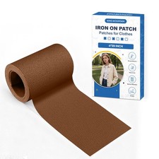 Iron on Patches for Clothes,Patches Cloth, 100 Cotton 4  39 inch, Brown