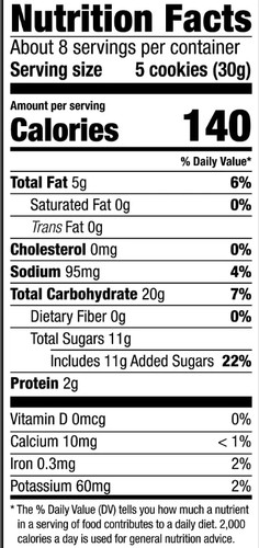 Mi-Del Ginger Snaps Gluten Free BOX of 8 Packs -8 oz each SEALED Exp. 02/16/27 - Afbeelding 3 van 4