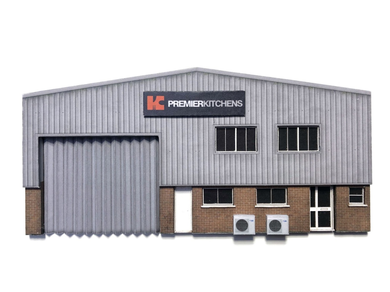 Scale Model Scenery KX060 Ultra-Low Relief Industrial Unit - Front OO/HO Gauge - Image 7