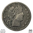 1894 S Barber Half X-1487