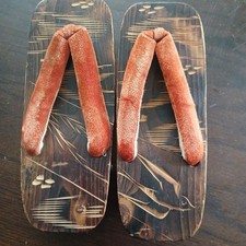 Vintage Wooded Japanese Geisha Shoes Geta Sandals Decor. - BOX M -