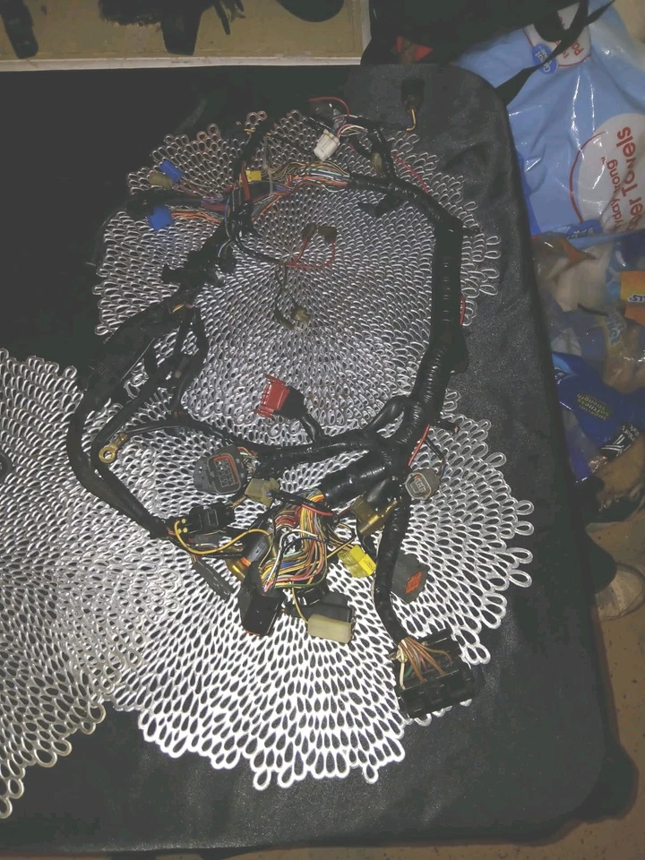 2007 06-16 Kawasaki Vulcan 900 Classic VN900 Main Engine Wiring Harness Wire Foto 2 de 4