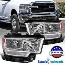 For 2019-2024 Dodge Ram 2500 3500 Replacement Headlights Headlamps Left+Right