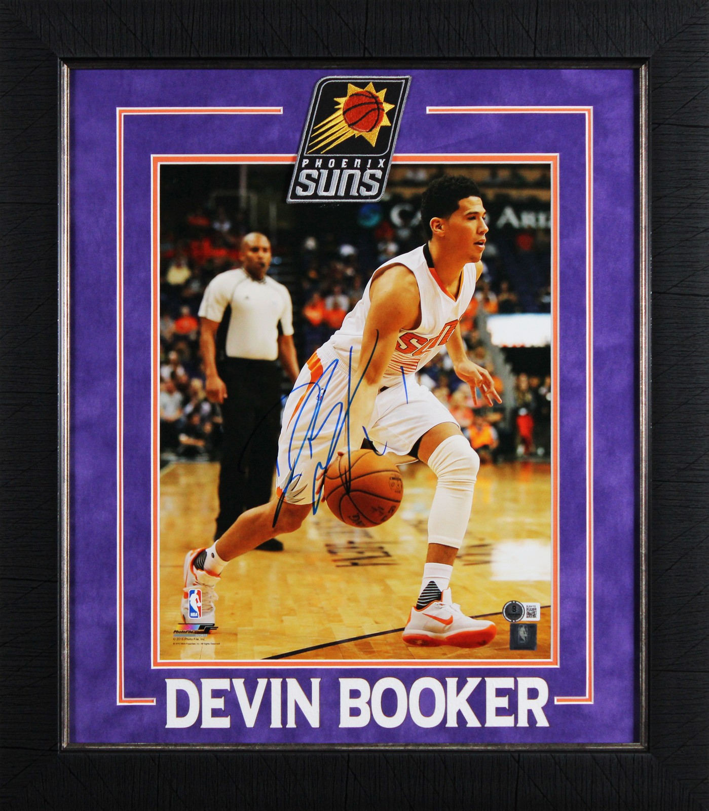 Devin Booker Autographed Signed Phoenix Suns Suns Authentic 11x14 Framed Photo BAS #BU64155 