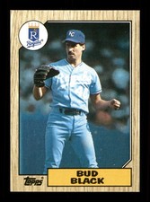 669 Bud Black 40 Royals 1987 Topps Baseball Sports Trading Card