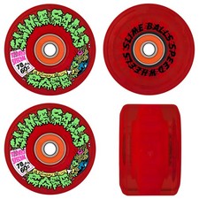 Slime Balls Skateboard Wheels 60mm Cafe Light Ups Og Slime 78a Red W Bronson B