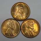 1936-P 1936-D 1936-S Lincoln Wheat Cent Set- Uncirculated RD (Lot#1)