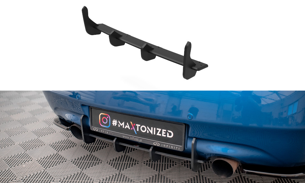 Diffuseur arriere Infiniti G37 Coupe Maxton finition rouge Street Pro