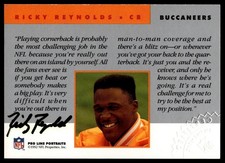 1992 Pro Line Portraits #NNO Ricky Reynolds Autographs AUTP