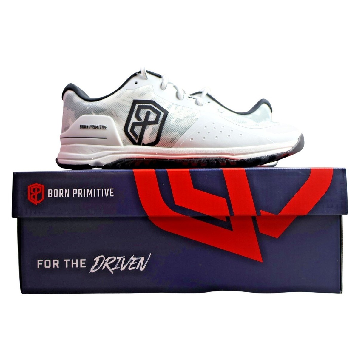 Men\'s Born Primitive Savage 1 Training Shoes 10 White/Camo 22006-120‎ Men main image 3