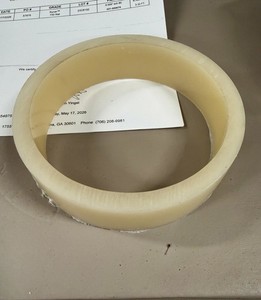PVDF KYNAR 740 NATURAL PIPE - 6"  Schedule 80 - 1.625" long with certification