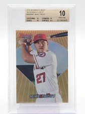 MIKE TROUT 2016 BOWMAN'S BEST '96 GOLD #96BB-MT ANGELS BGS 10 PRISTINE SSP Q4490