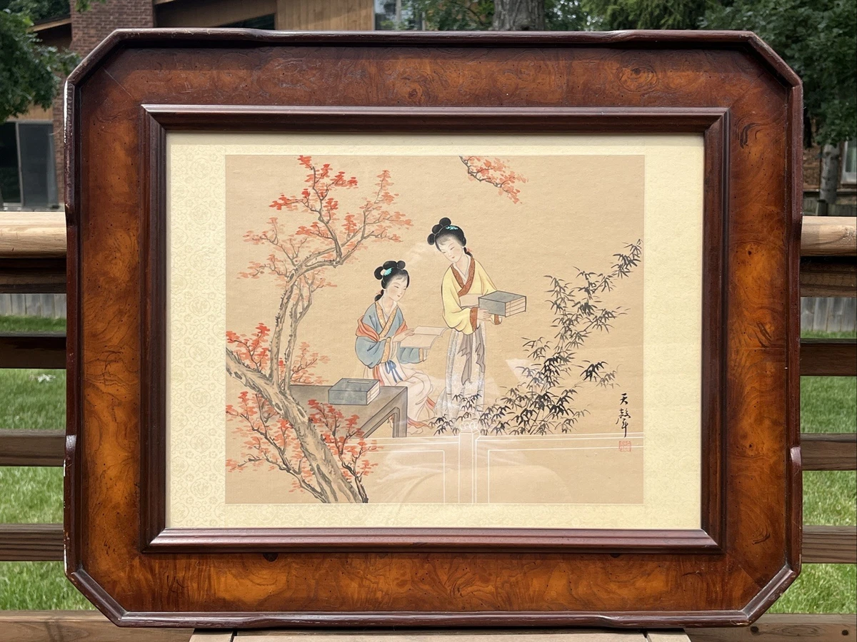 Silk & Fabric Vintage Original Antique Chinese Paintings & Scrolls