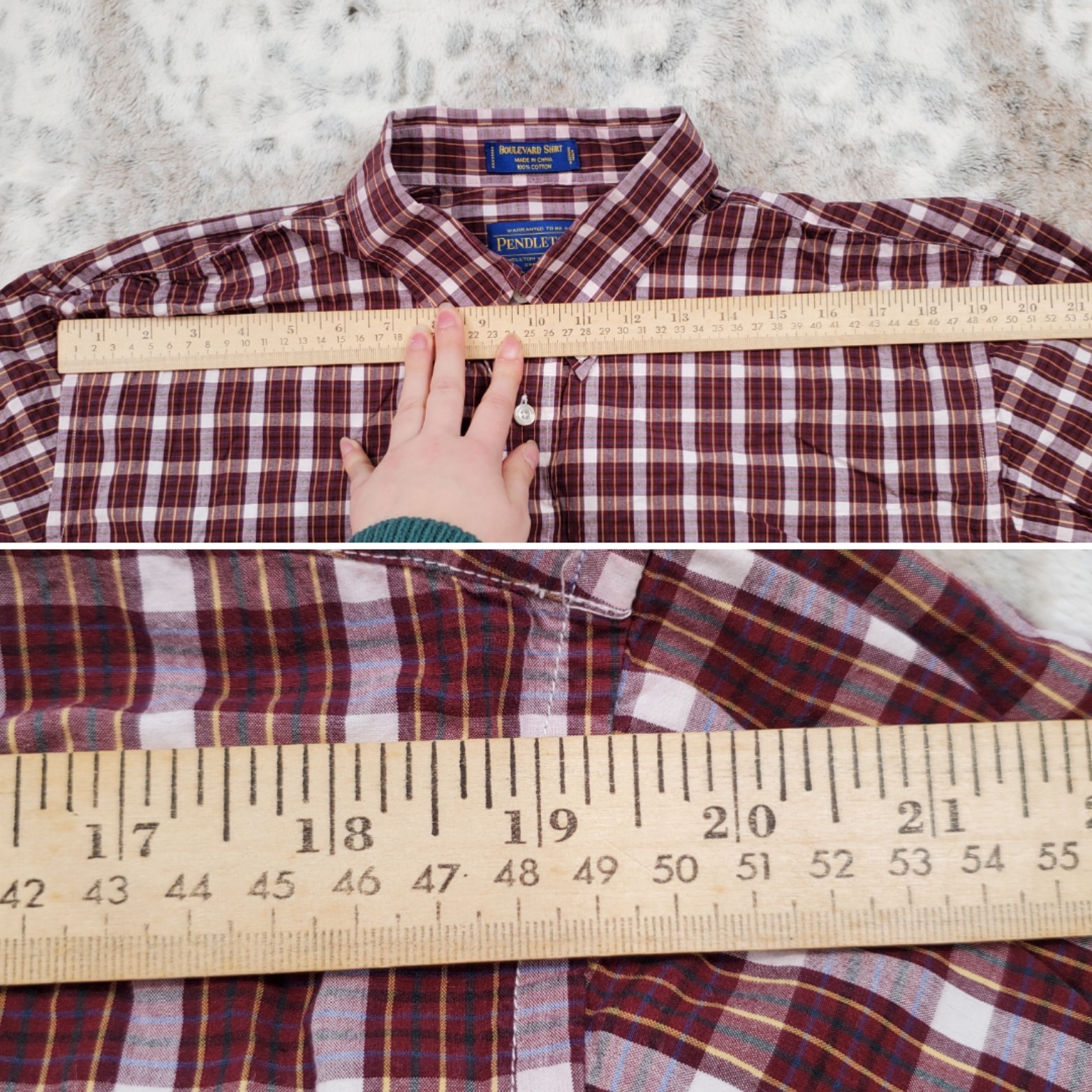 Pendleton Long Sleeve Button Down Boulevard Shirt… - image 7