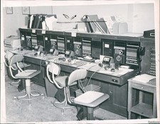 1966 Main Office Telephone Tap Room Desk June 7X9 Historic Vintage Press Photo
